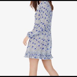 Maje Pleated Muslin Print Dress